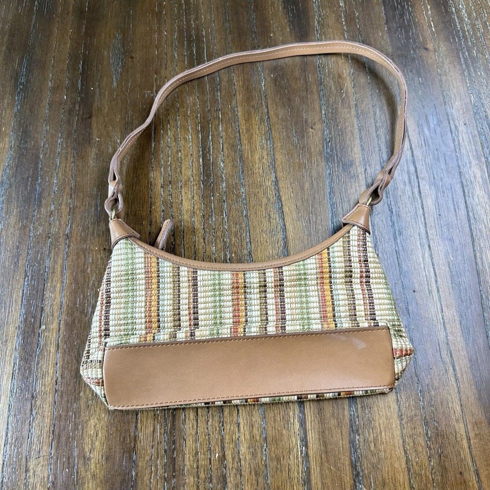 Fossil Woven Colorful Multi-Color Straw Handbag P… - image 2